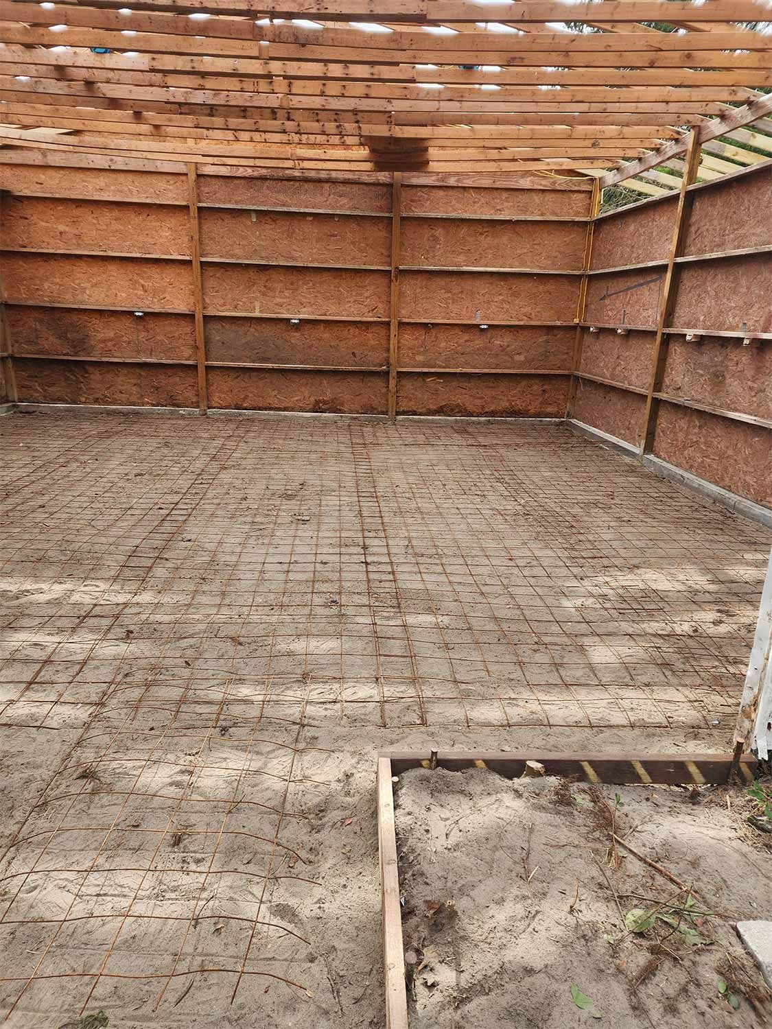 Before Commercial Concrete Project — Kinston, NC — Hugo's Concrete LLC