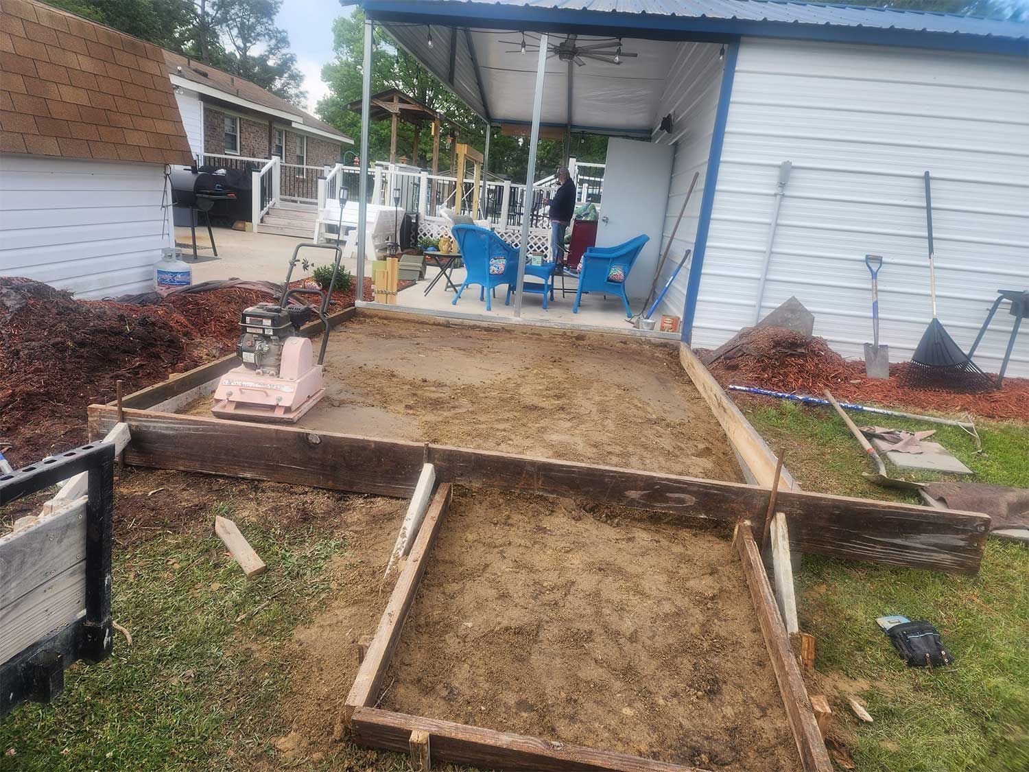Before Concrete Construction — Kinston, NC — Hugo's Concrete LLC