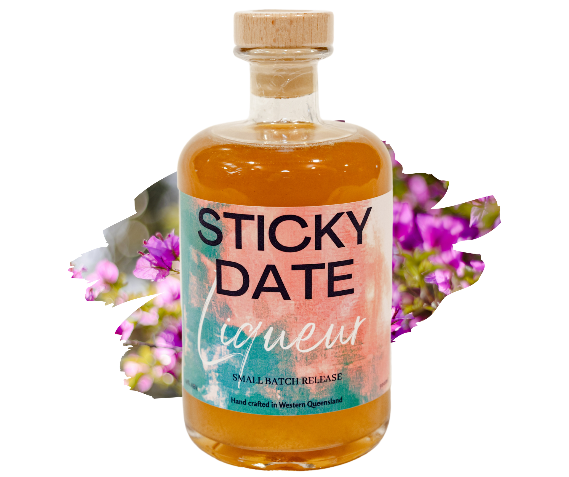 A bottle of Sticky Date Liqueur.