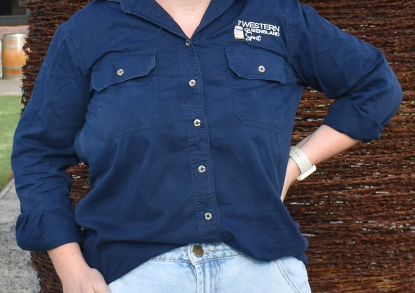 WQS Navy Women's Work Shirt