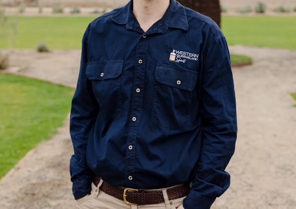 WQS Navy Men's Work Shirt
