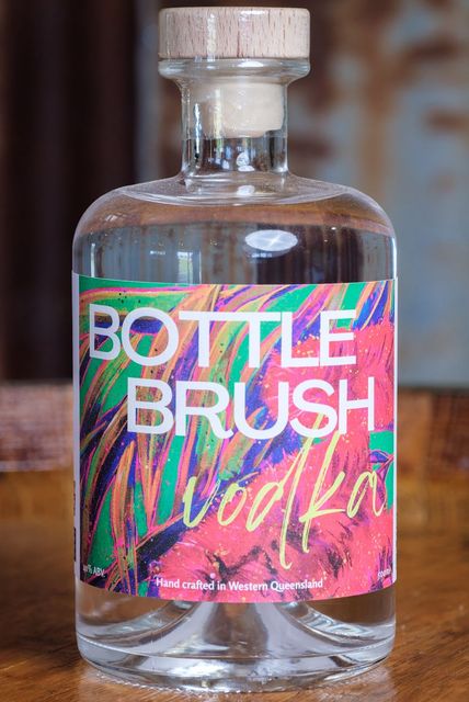 Bottle of Bottlebrush Vodka.