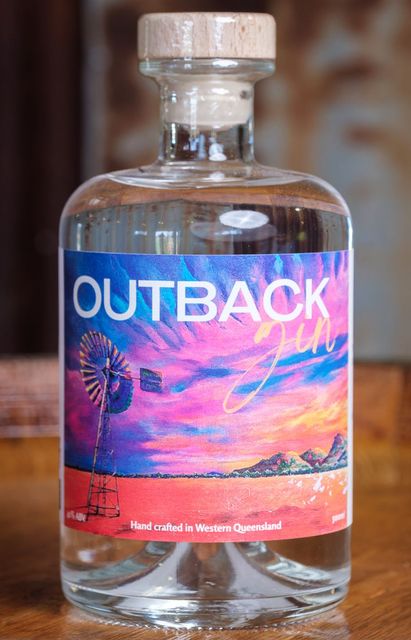 Bottle of Outback Gin.