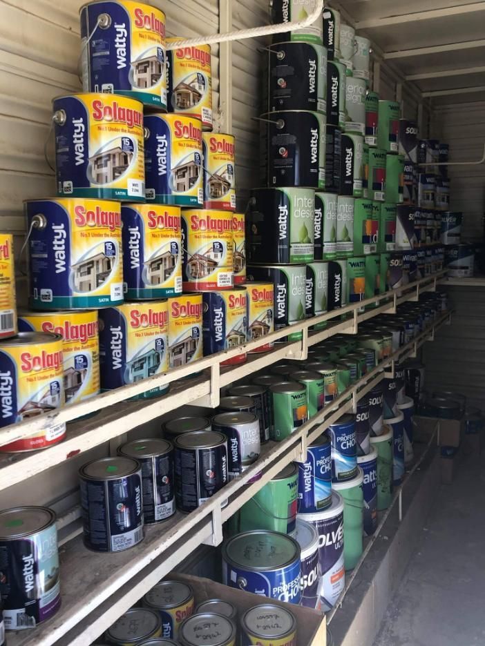A Store Filled With Lots Of Cans Of Paint — Paint & Trade Supplies Lismore In Goonellabah, NSW