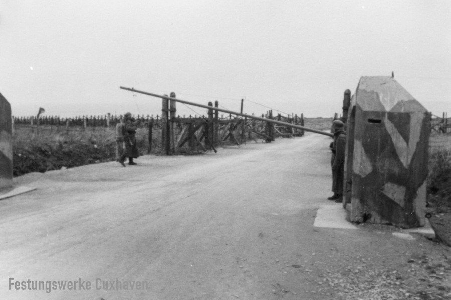 Der Eingang zur Batterie Stand Heide 1942