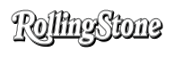 Rolling Stone logo in black and white cursive text