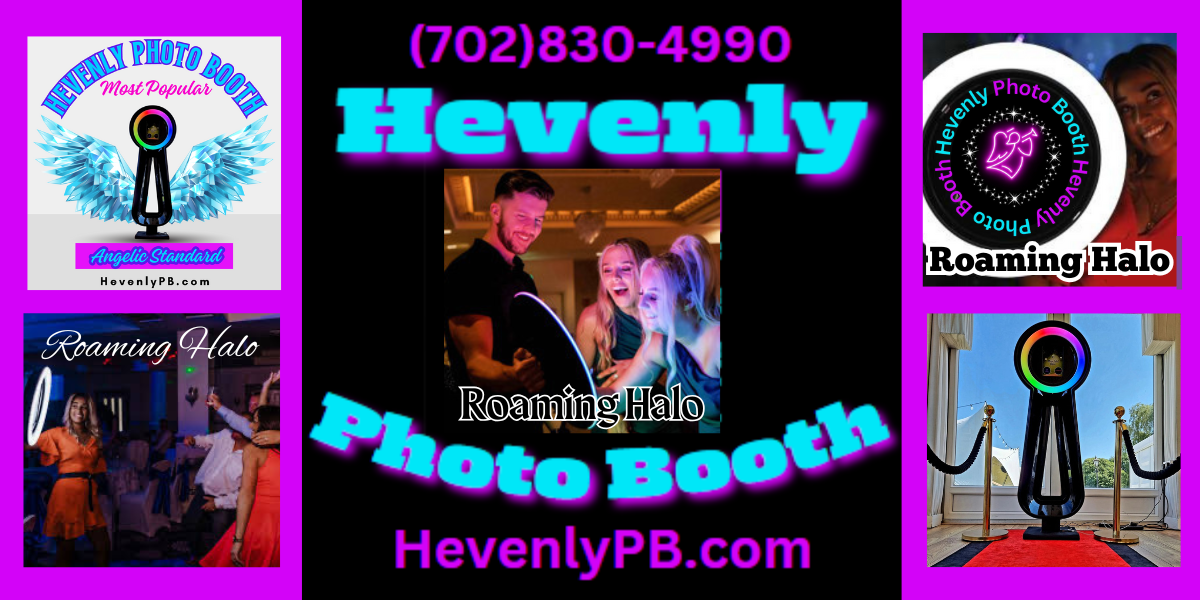 Photo of The Roaming Halo QR code and The Roamin Halo. We offer everything: The Roaming Halo, The Roaming Halo Las Vegas, Photo Booth Rental, Photo Booth Las Vegas, Photo Booth Corporate, Photo Booth Recepion, Photo Booth Wedding, and Photo Booth Event. Hevenly Photo Booth services all of the Las Vegas areas. Fun Party Entertainment.
