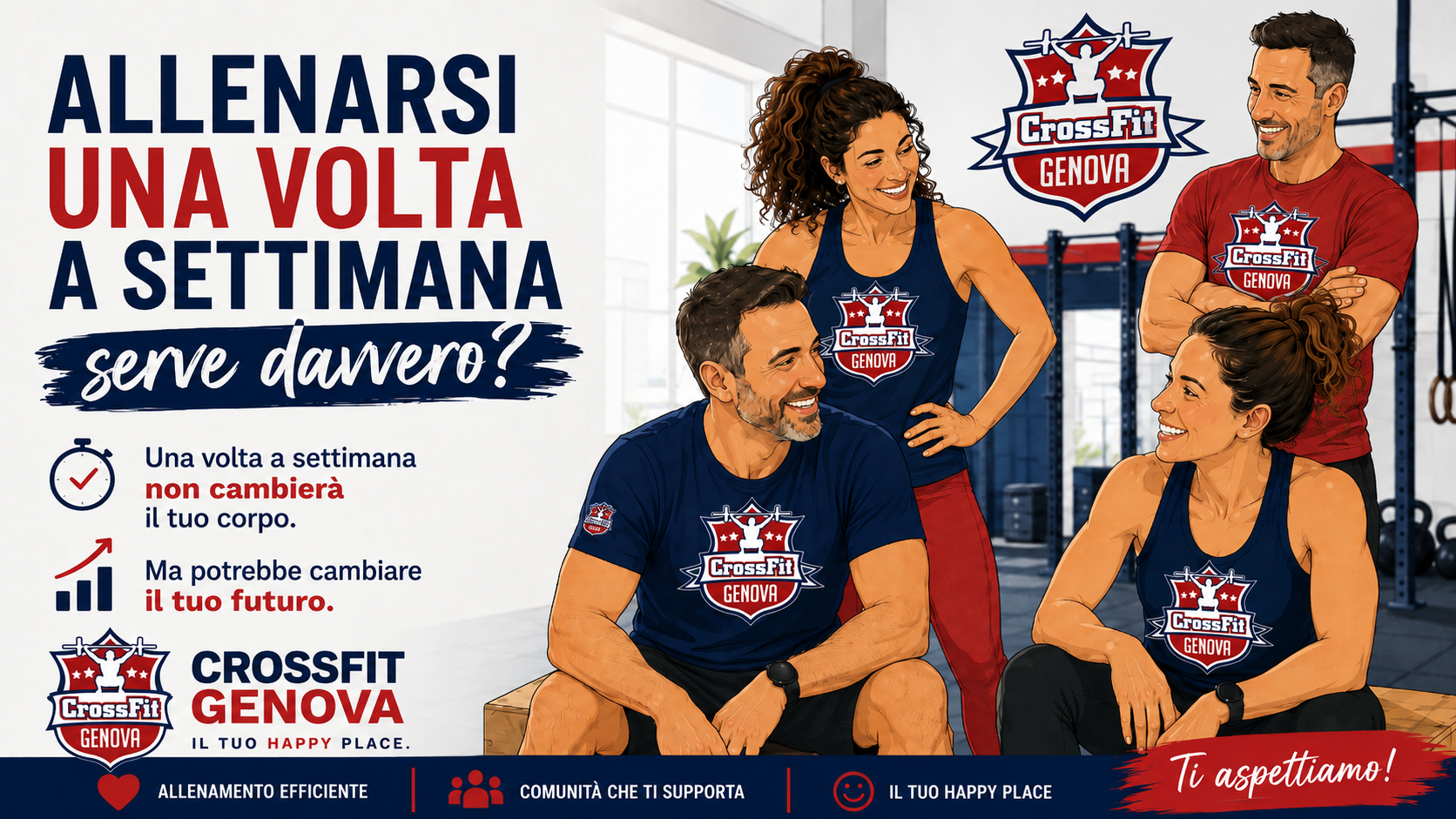 Allenarsi una volta a settimana: il primo passo verso più salute e costanza.
