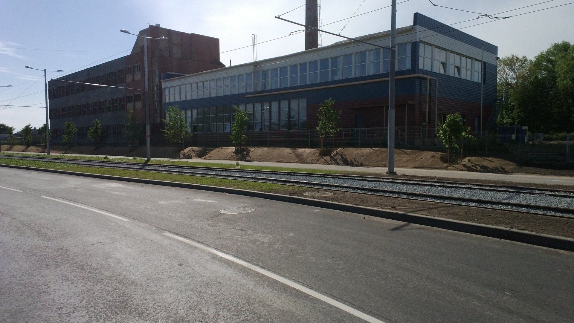 Construction of a new tram line in Liepaja