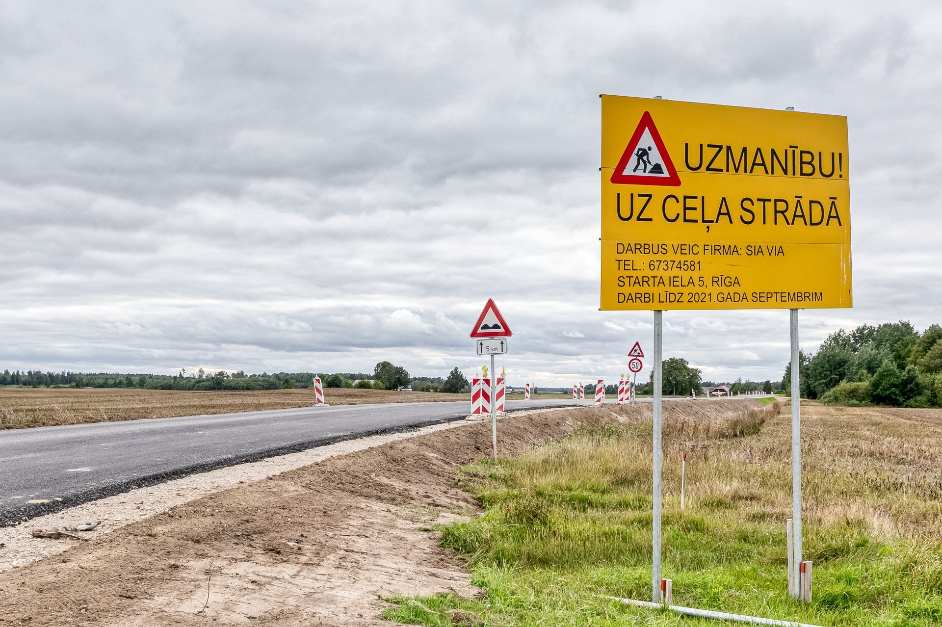 Reconstruction of the state local highway V1162 Saldus - Peat, picture 2