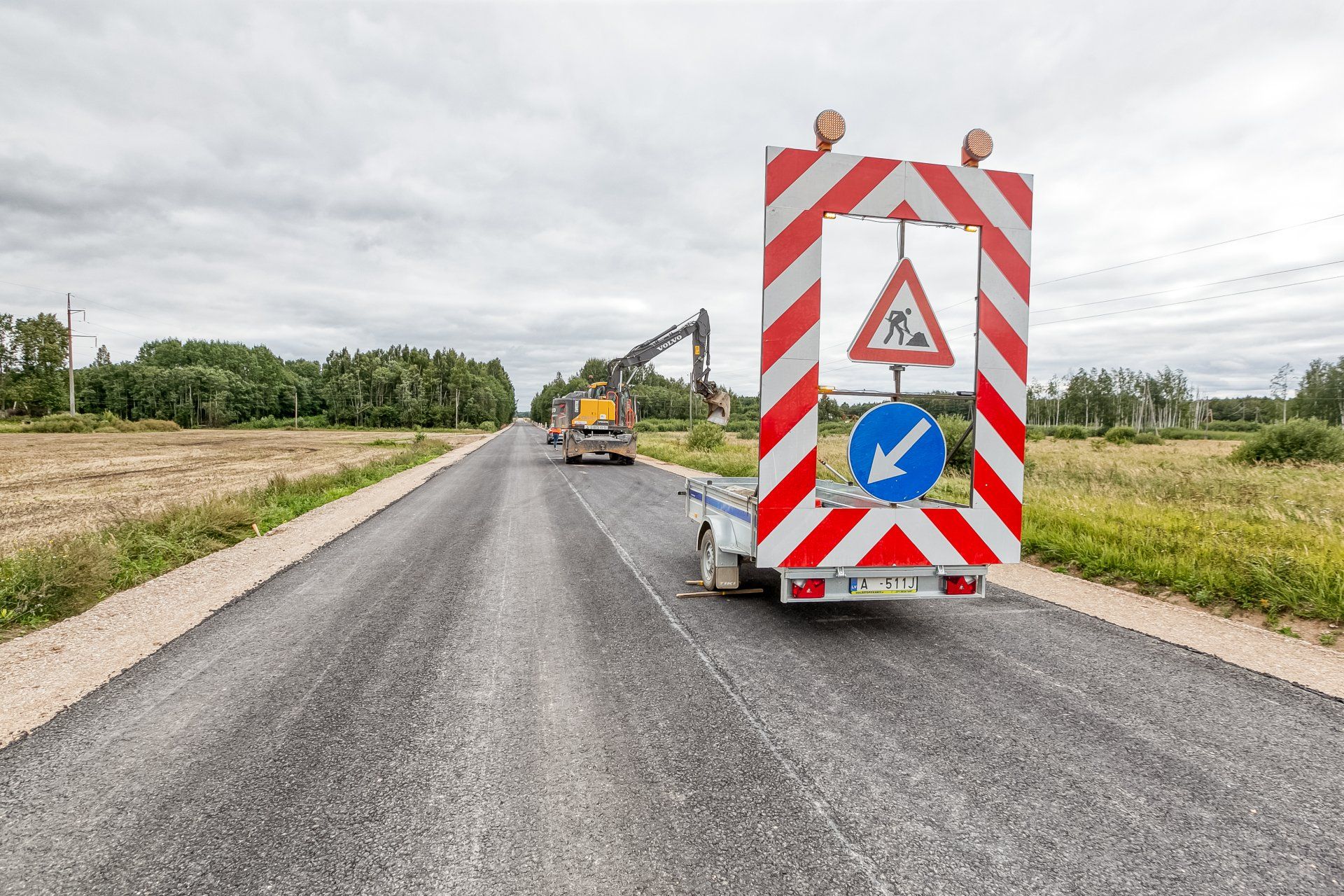 Reconstruction of the state local highway V1162 Saldus - Peat, picture 1