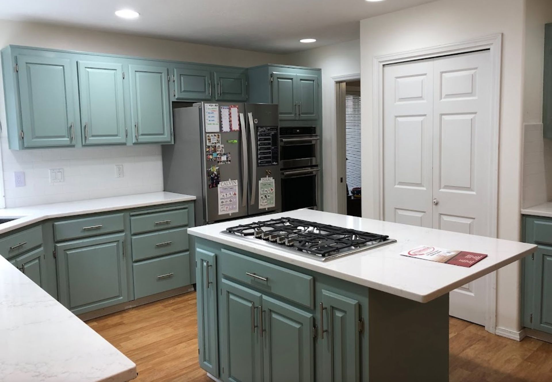 Kitchen cabinet interior painting