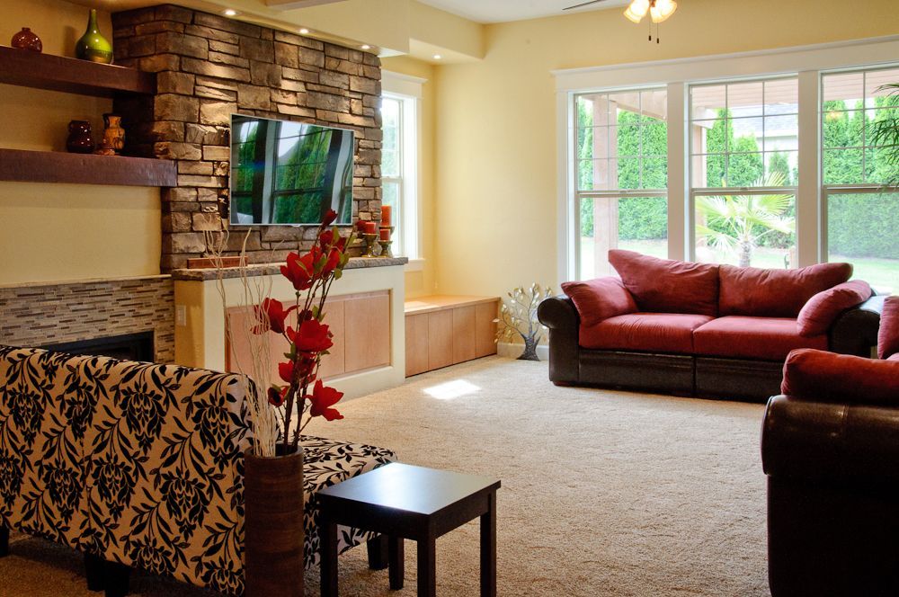 Family room interior painting