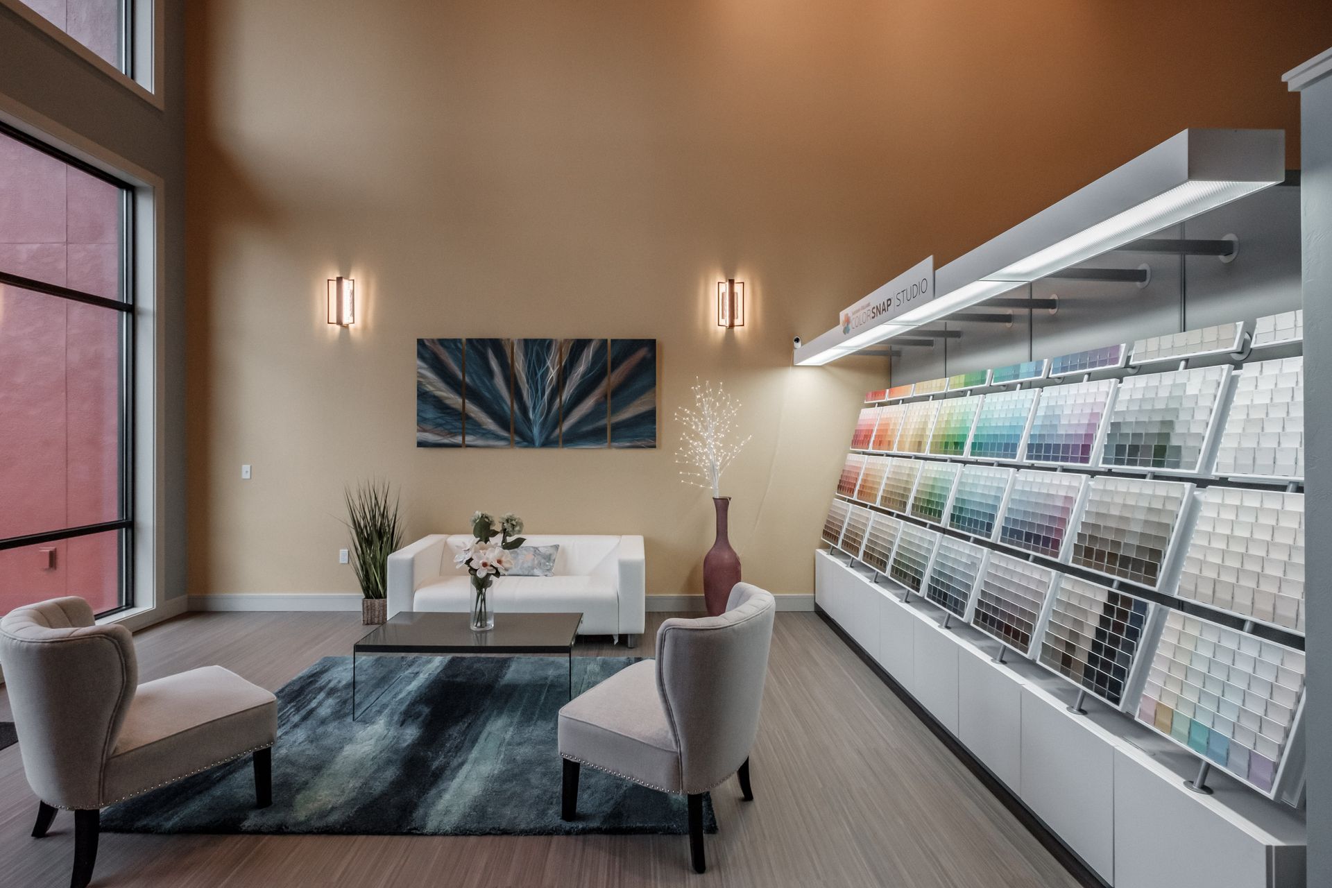 Fitzpatrick Painting office color selection area