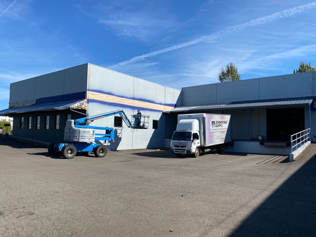 Exterior commercial building painting services