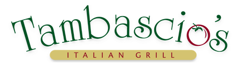 A logo for a restaurant called tambascio 's italian grill