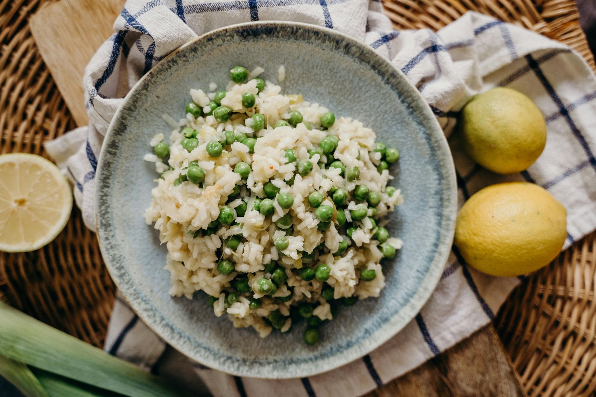 Rissoto With Lemon Zest and peas