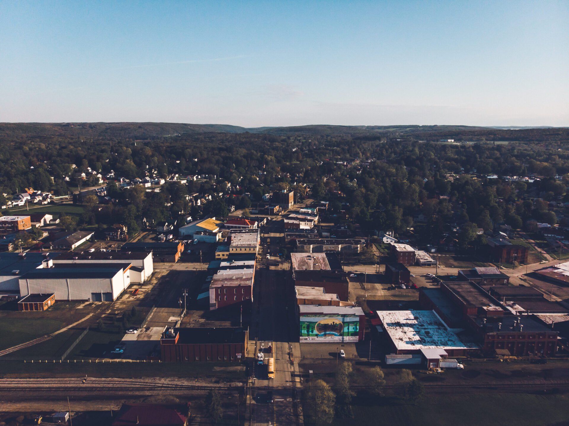 Overhead shot of Corry