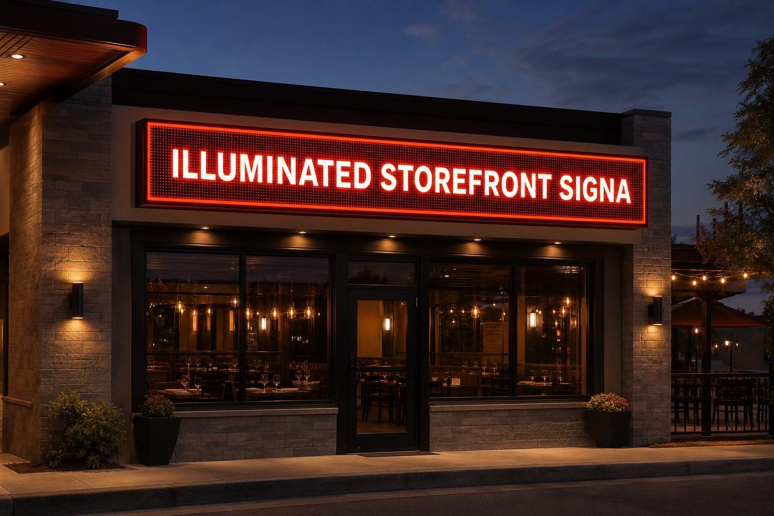05 illuminated outdoor signs for businesses in Fairview, NC