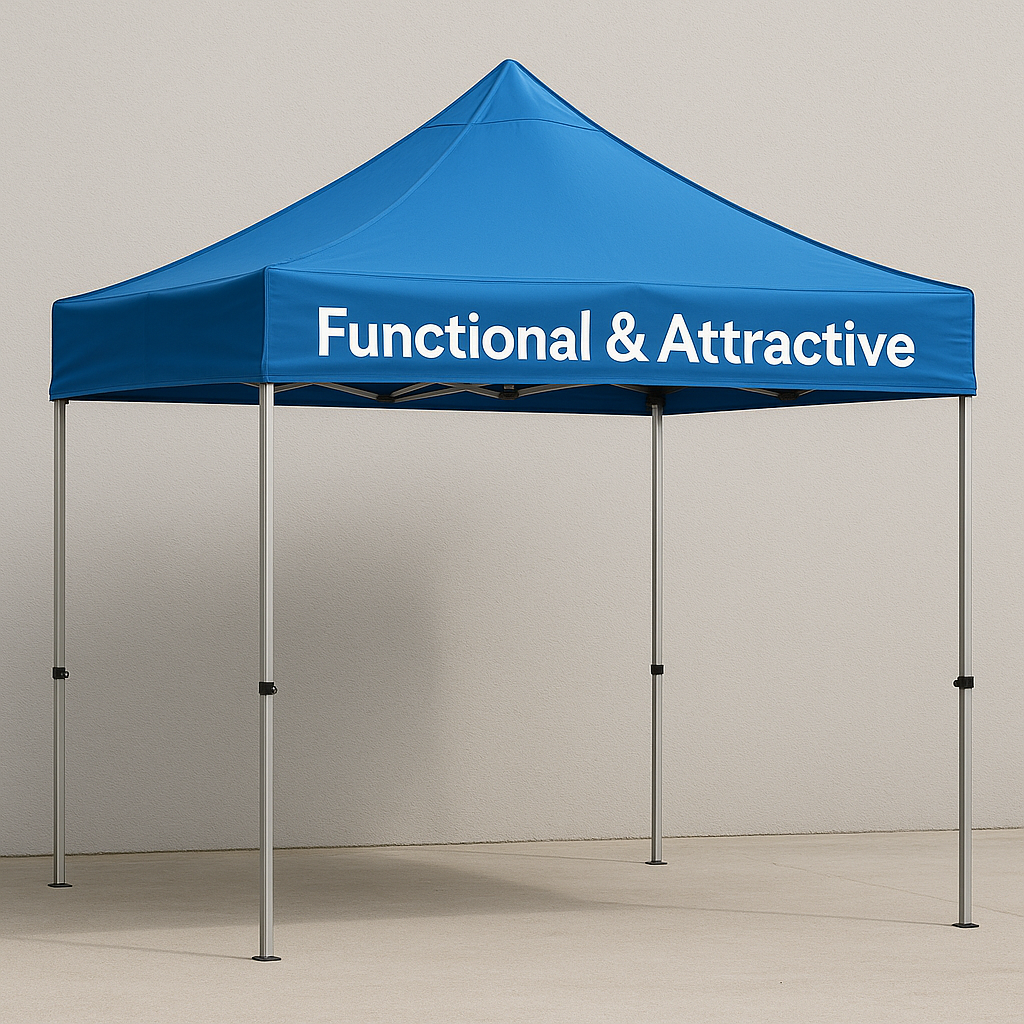 Functional and attractive custom canopy tents for Raleigh events by Carolina Signs and Wonders
