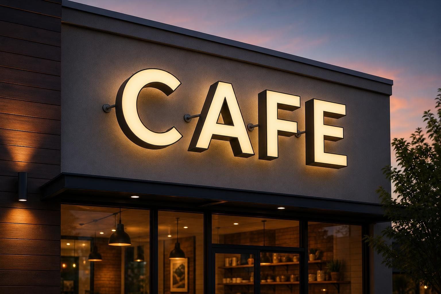LED channel letters demonstrating bright, energy-efficient illumination for businesses in Fairview, NC