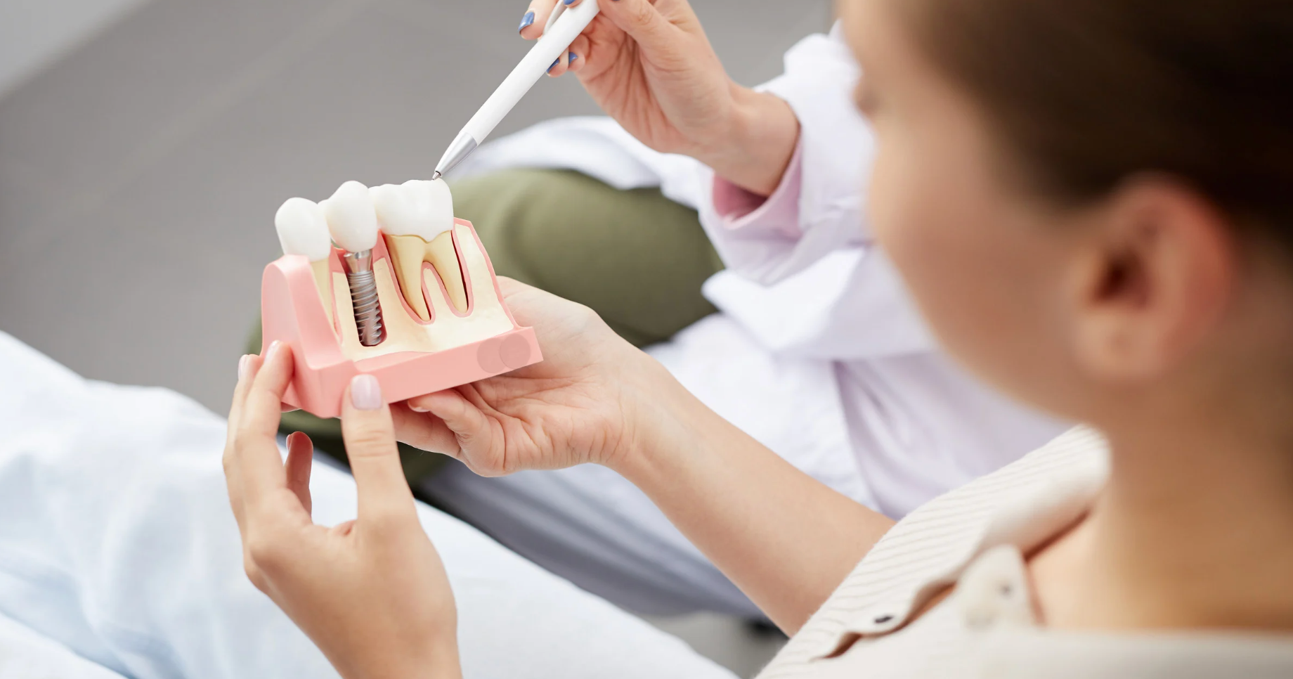 Caring for dental implants at home