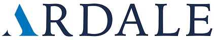 Ardale logo with blue stylized “A” and gray wordmark