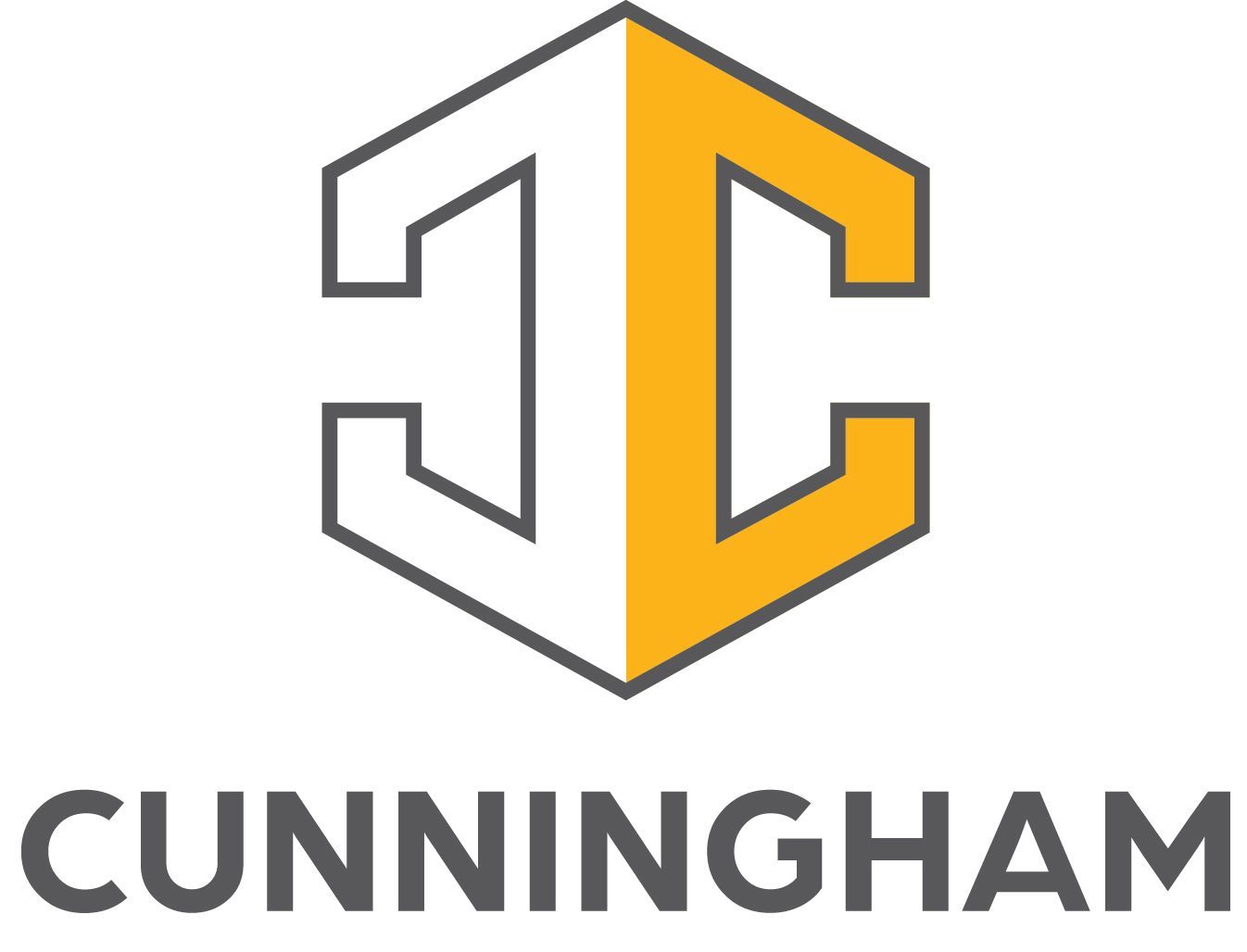 Cunningham logo with stylized gray and yellow “C” emblem above the word “CUNNINGHAM”