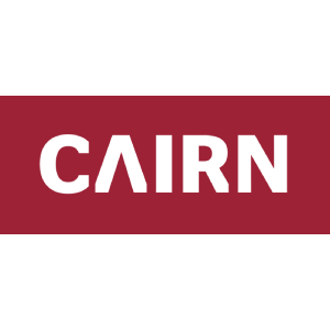CAIRN logo in white on a maroon background