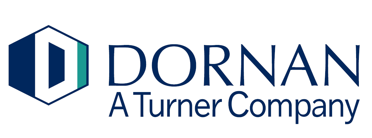 Dornan logo with blue hexagon icon and “A Turner Company” tagline