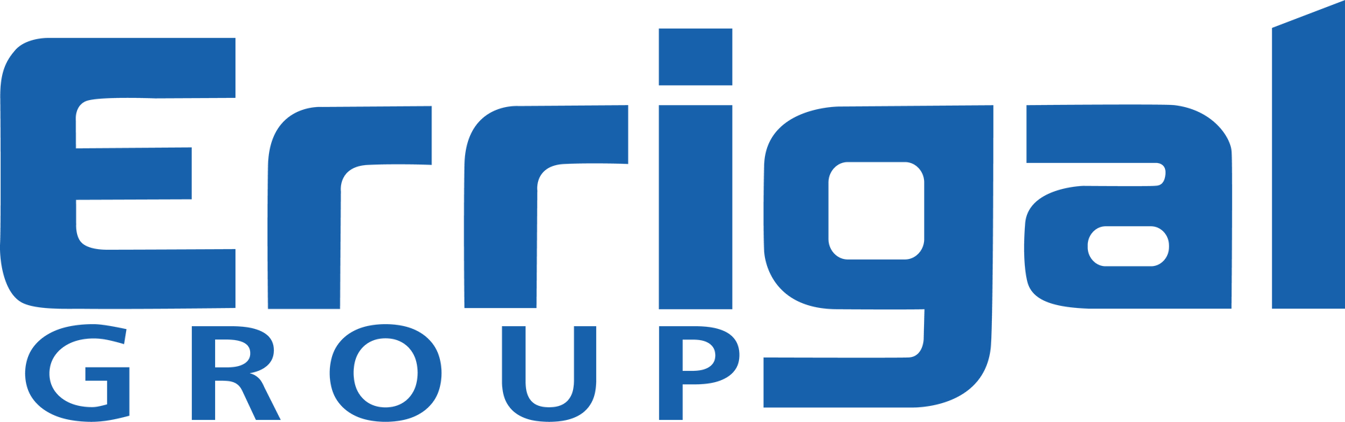 Erriga Group logo in blue text on a white background