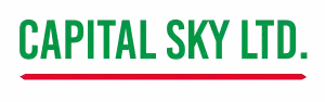 Capital Sky Ltd. logo in green text with a red underline on a white background