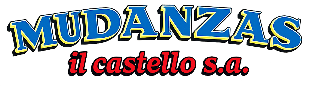 Logotipo de Mudanzas Il Castello SA en texto azul y rojo sobre fondo blanco.