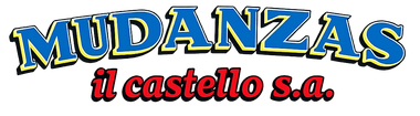 Logotipo de Mudanzas Il Castello SA en texto azul y rojo sobre fondo blanco.