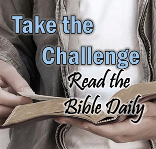 Person opening a Bible, text reads,