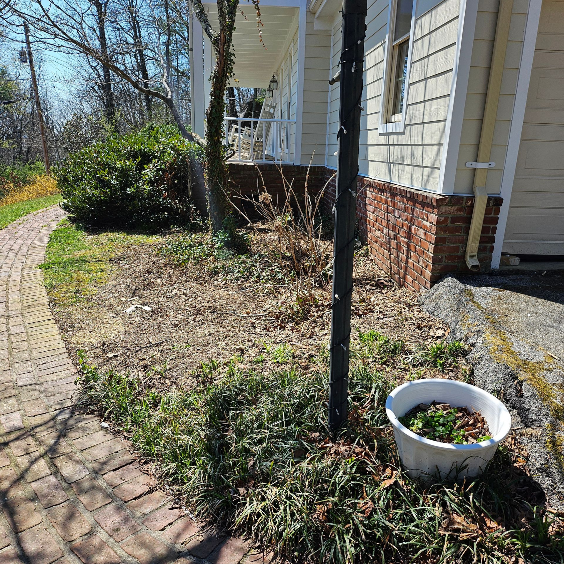 garden bed before refresh in signal mountain