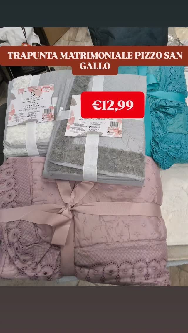 trapunta matrimoniale pizzo san gallo Il Più Conveniente Raffadali (AG)