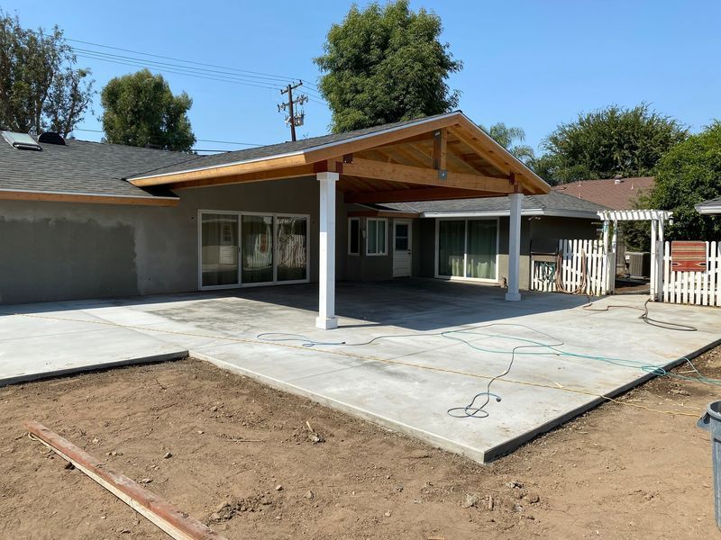 Backyard Concrete Patio