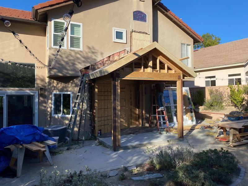 Backyard Porch Construction