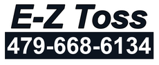 EZ Toss Logo Dumpster Rental Waste Management Garbage Collection Service Arkansas