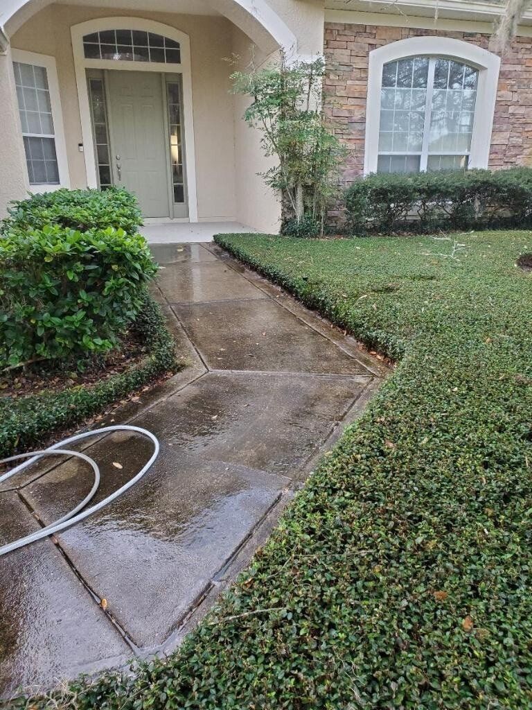 sidewalk before