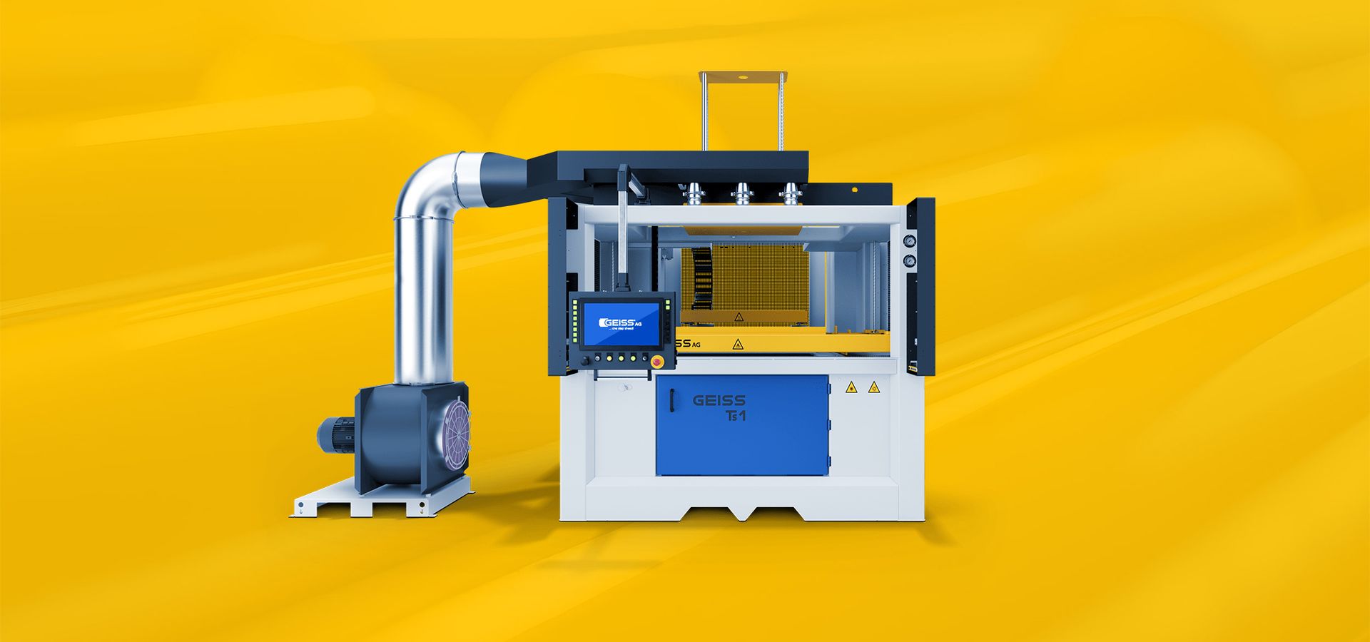 Geiss Ts1 Thermoforming Machine Yellow Background