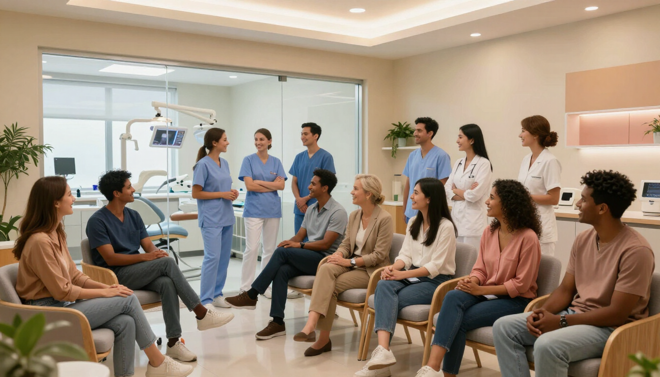 Dental practice digital marketing ecosystem driving new patients through SEO, social media, email and paid advertising