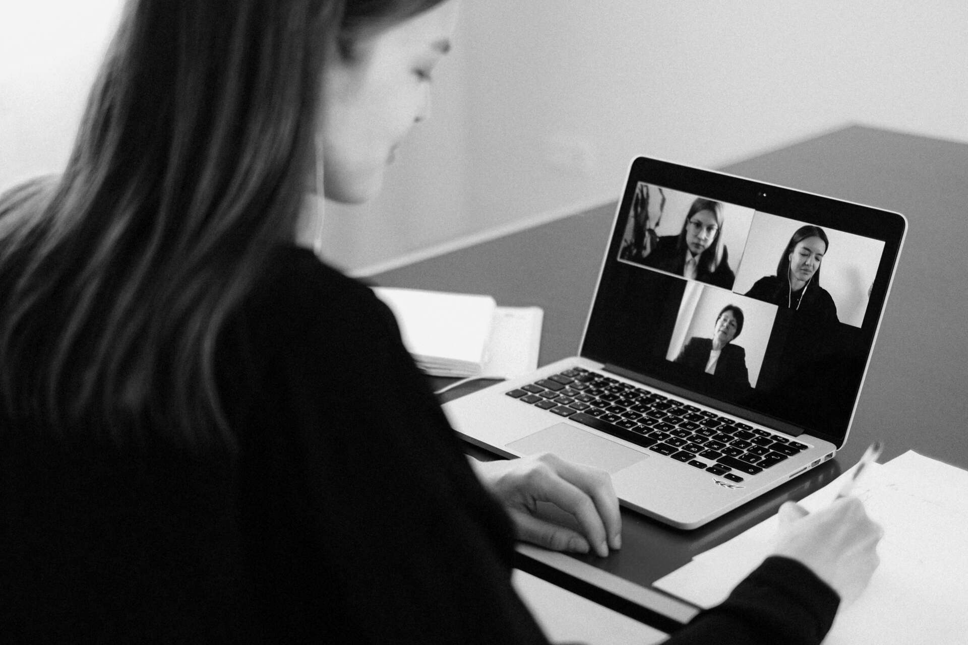 Woman on Video Call