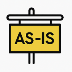 Yellow sign with 