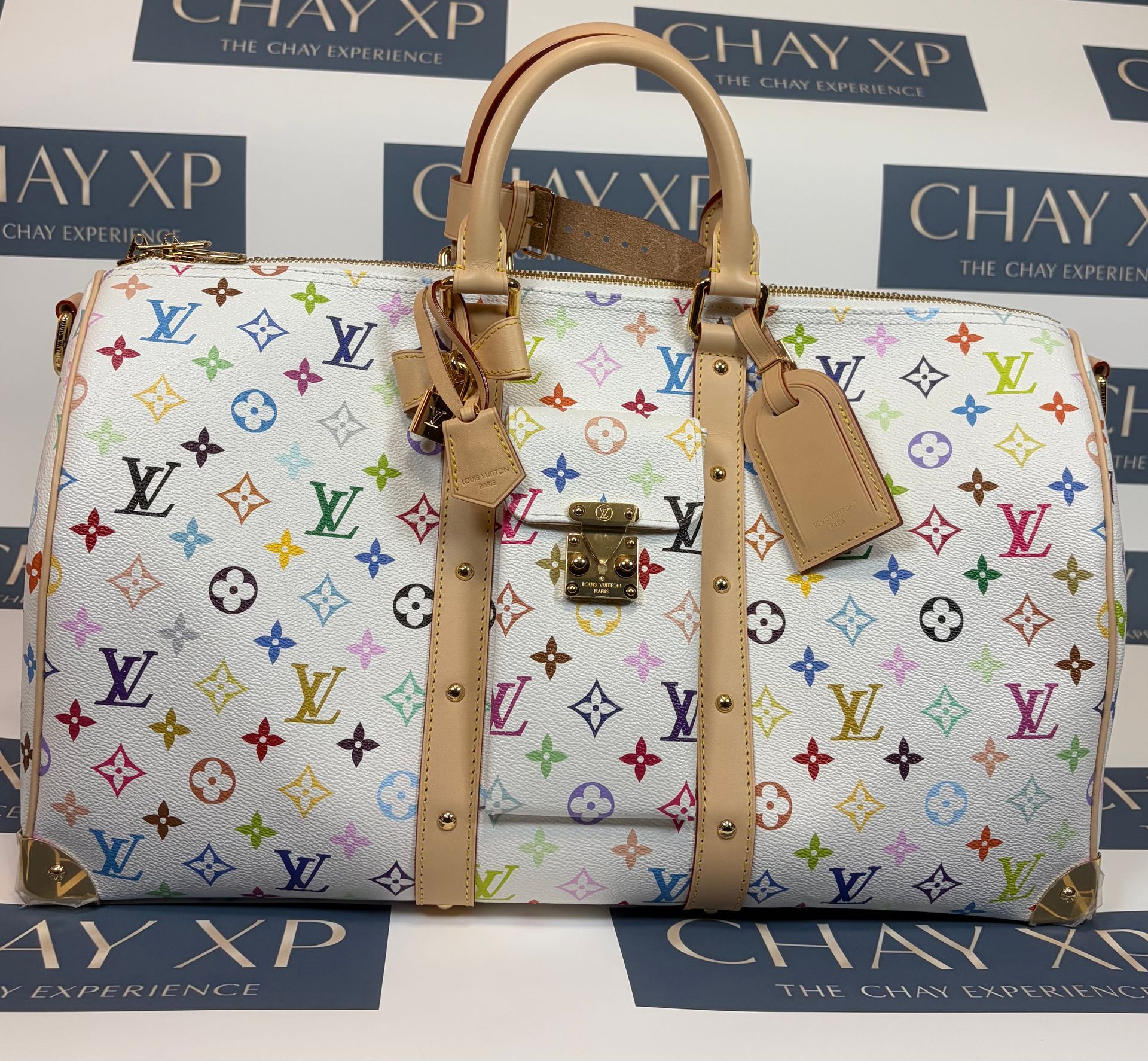 Louis Vuitton X Takashi Murakami KeepAll 45 Bandouliere 17.7