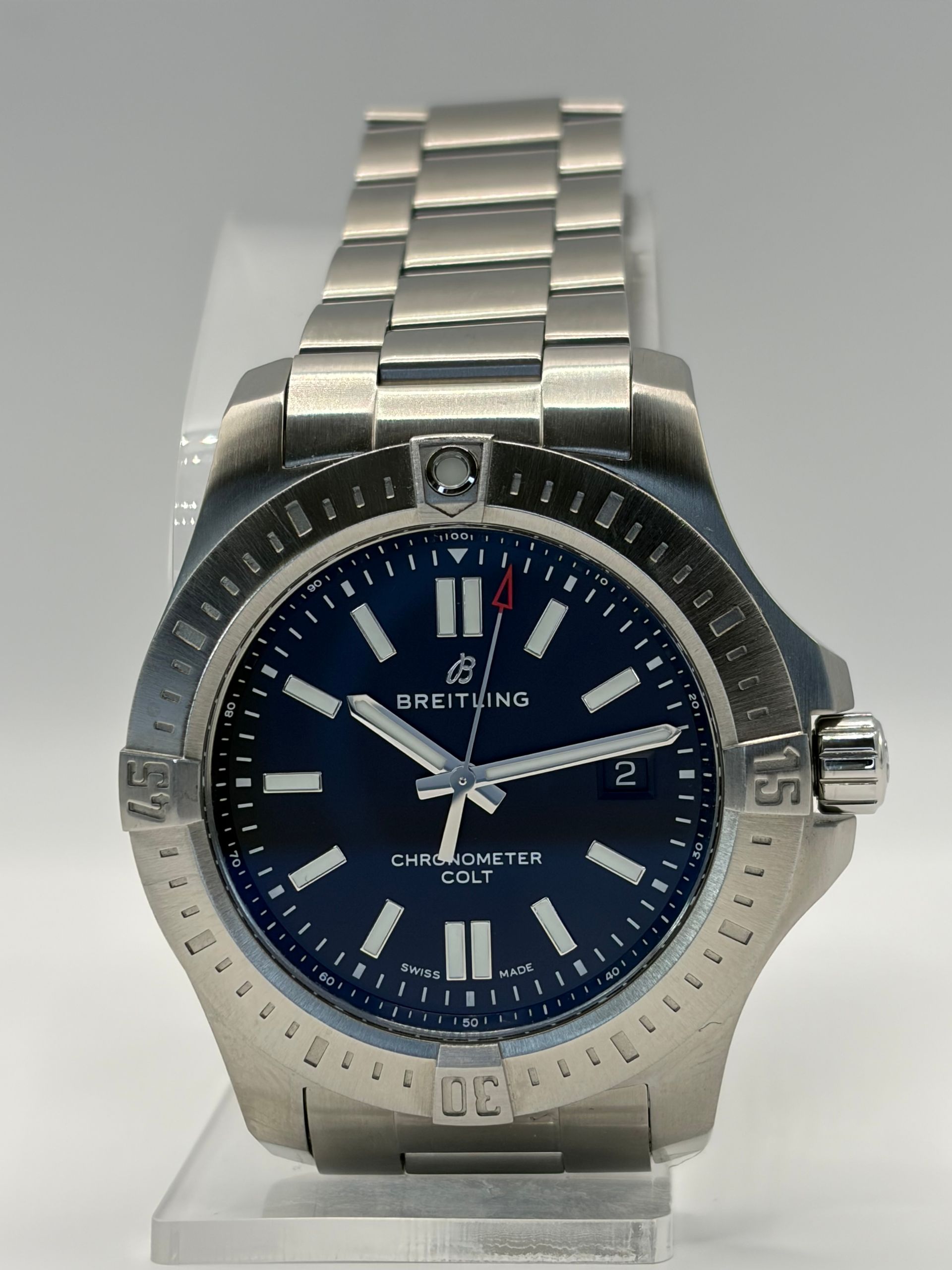 Breitling Colt Automatic A17388 44mm-Watch Only W/COA Very Good Condition