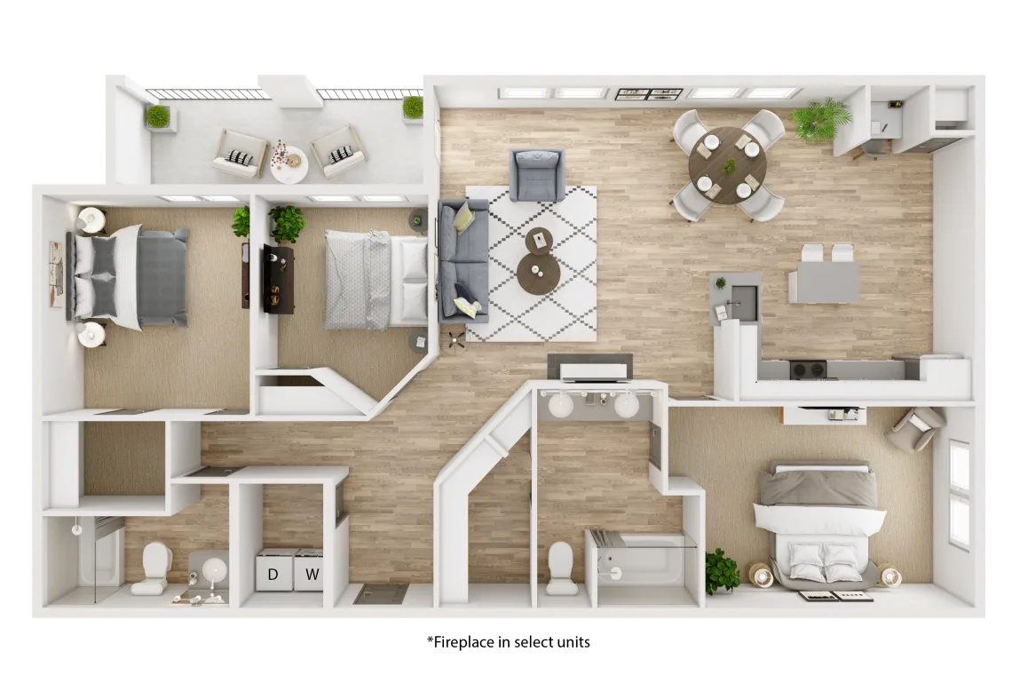 Three Bedroom
