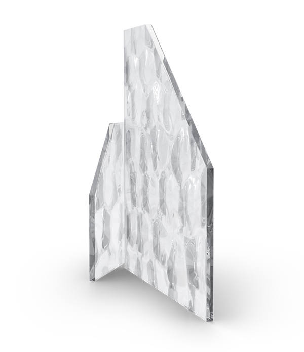 Decorative glass glazing
