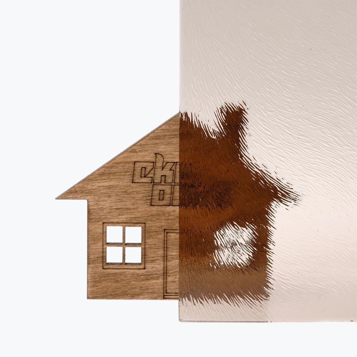 backing glass chinchilla brown